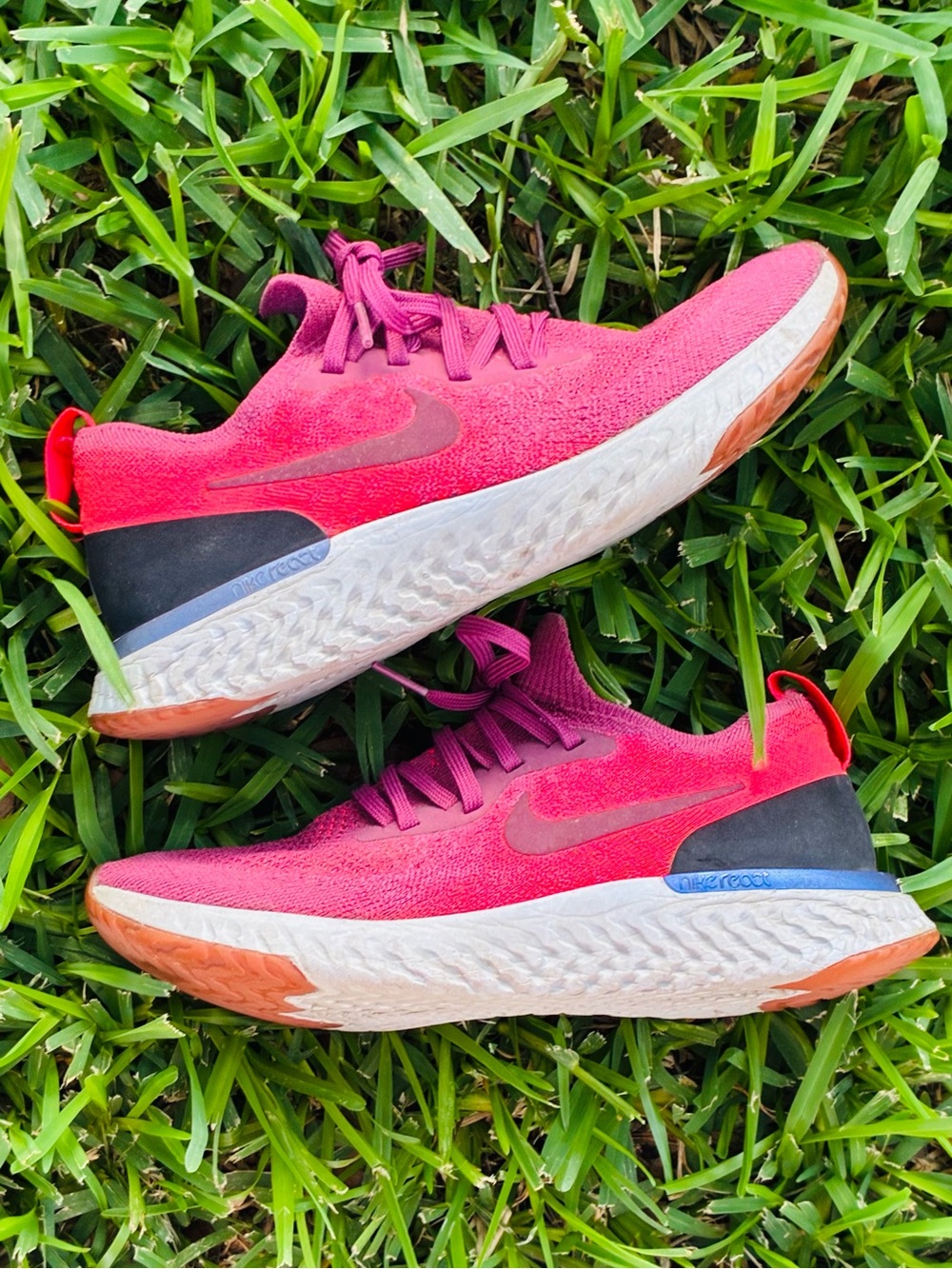 Nike Epic React Flyknit Rust Pink size 8.5